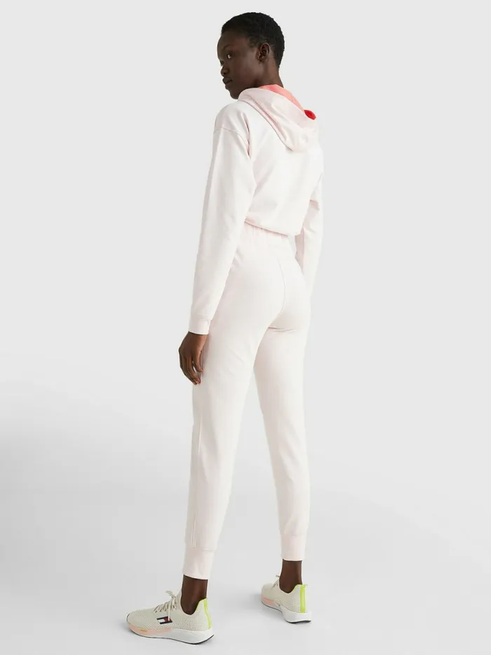 Tommy Hilfiger Sport Relaxed Fit Joggers Pale Pink Womens Trousers