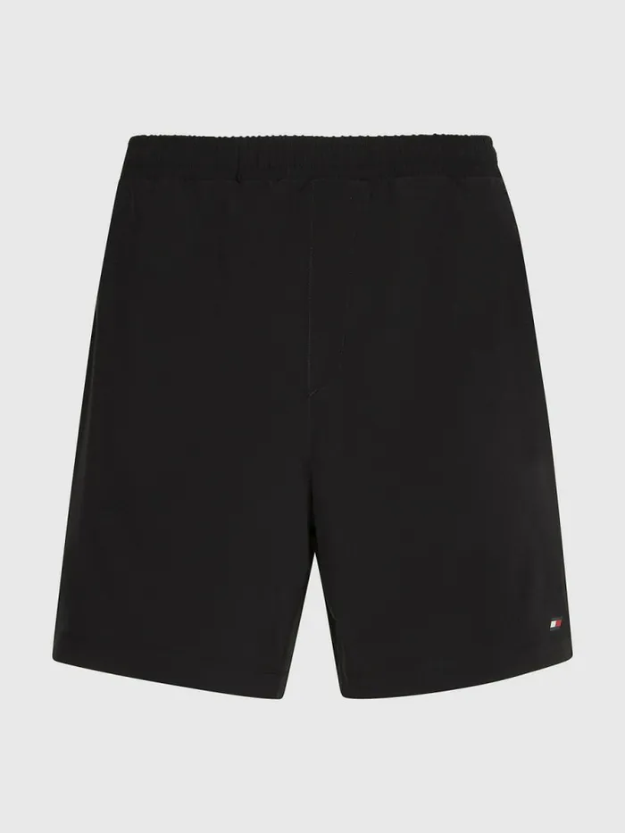 Tommy Hilfiger Sport Signature Recycled Shorts Black Mens Tommy Hilfiger Sport Online