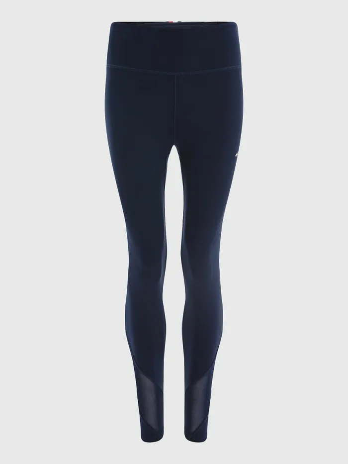 Tommy Hilfiger Sport Skinny Fit Mesh 78 Length Leggings Desert Sky Womens Tommy Hilfiger Sport