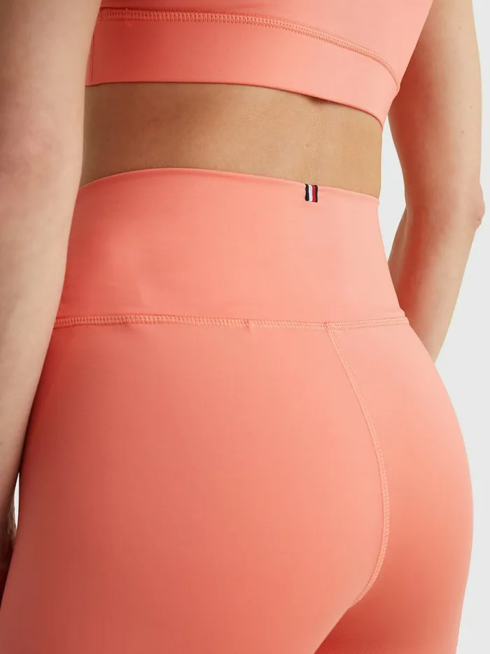 Tommy Hilfiger Sport Stretch Skinny Shorts Coral Blossom Womens Shorts Popular