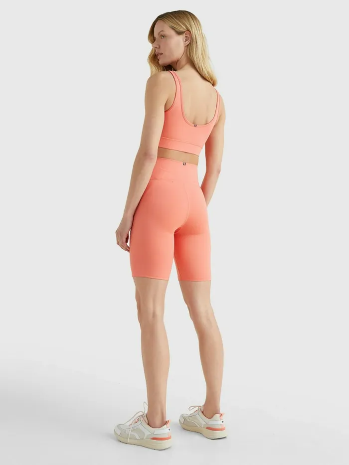 Tommy Hilfiger Sport Stretch Skinny Shorts Coral Blossom Womens Shorts Popular