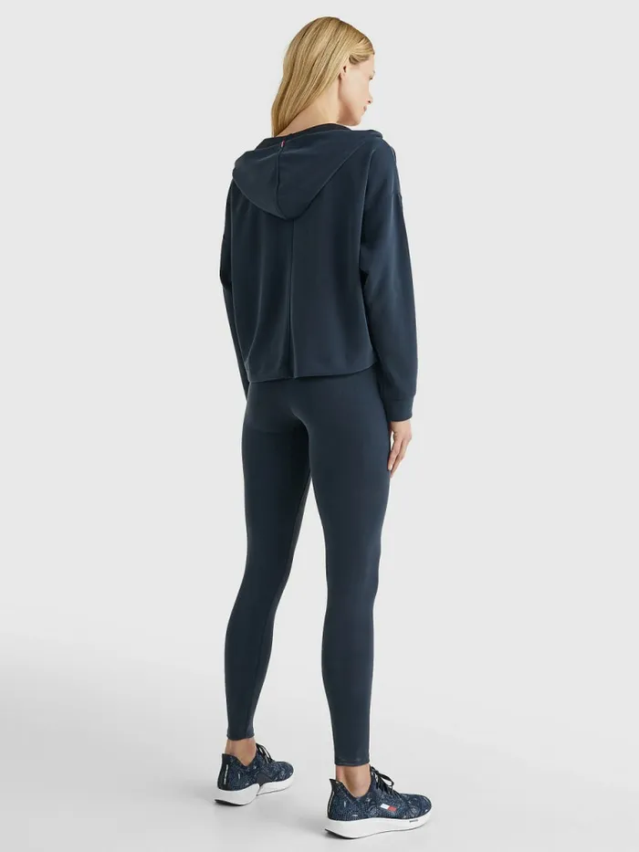 Tommy Hilfiger Sport Sueded Relaxed Fit Hoody Desert Sky Womens Sweatshirts and Hoodies Online