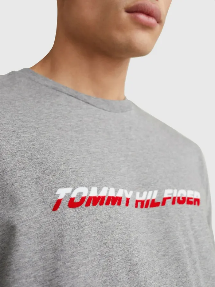 Tommy Hilfiger Sport Th Cool Graphic TShirt Medium Grey Heather Mens TShirts Online
