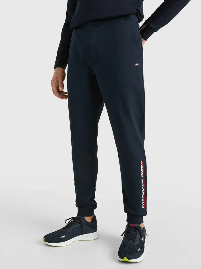 Tommy Hilfiger Sport Th Cool Organic Cotton Joggers Desert Sky Mens Trousers