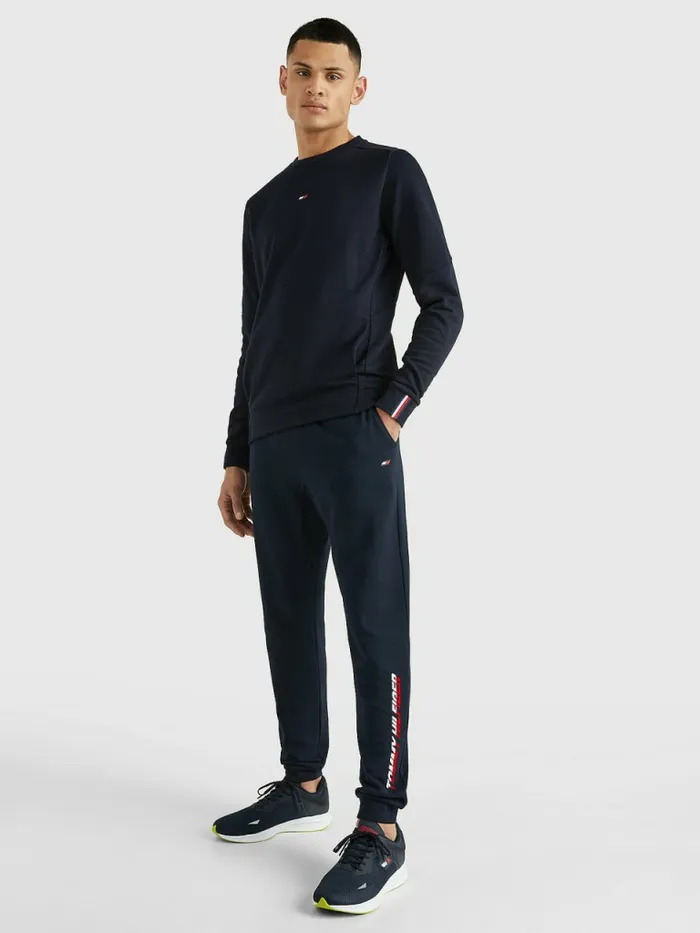Tommy Hilfiger Sport Th Cool Organic Cotton Joggers Desert Sky Mens Trousers