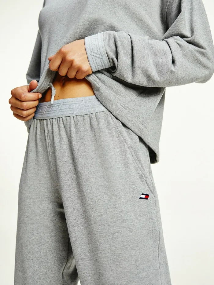 Tommy Hilfiger Sport Th Cool Slim Fit Trousers Light Grey Heather Womens Trousers