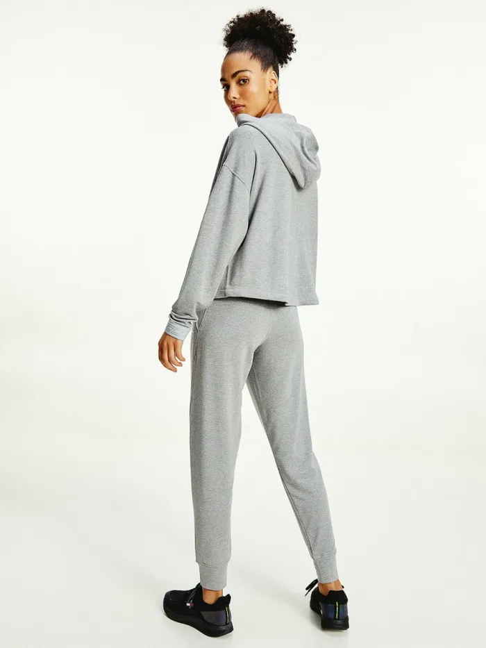 Tommy Hilfiger Sport Th Cool Slim Fit Trousers Light Grey Heather Womens Trousers