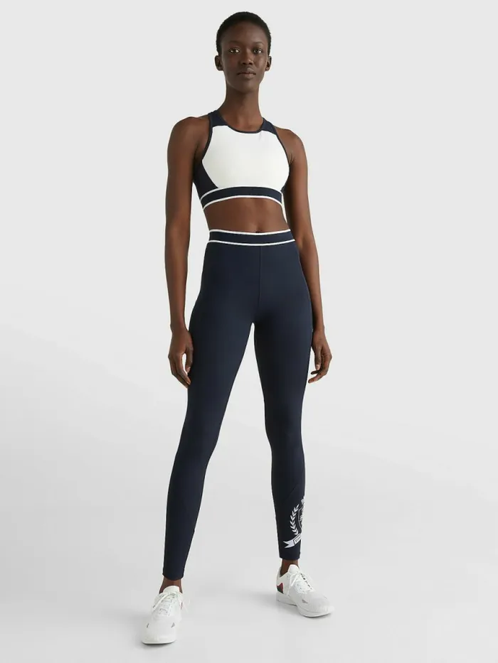 Tommy Hilfiger Sport Tommy Icons Full Length Leggings Desert Sky Womens Tommy Hilfiger Sport