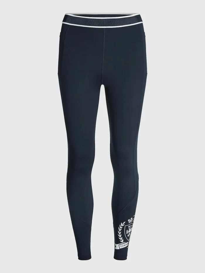 Tommy Hilfiger Sport Tommy Icons Full Length Leggings Desert Sky Womens Trousers