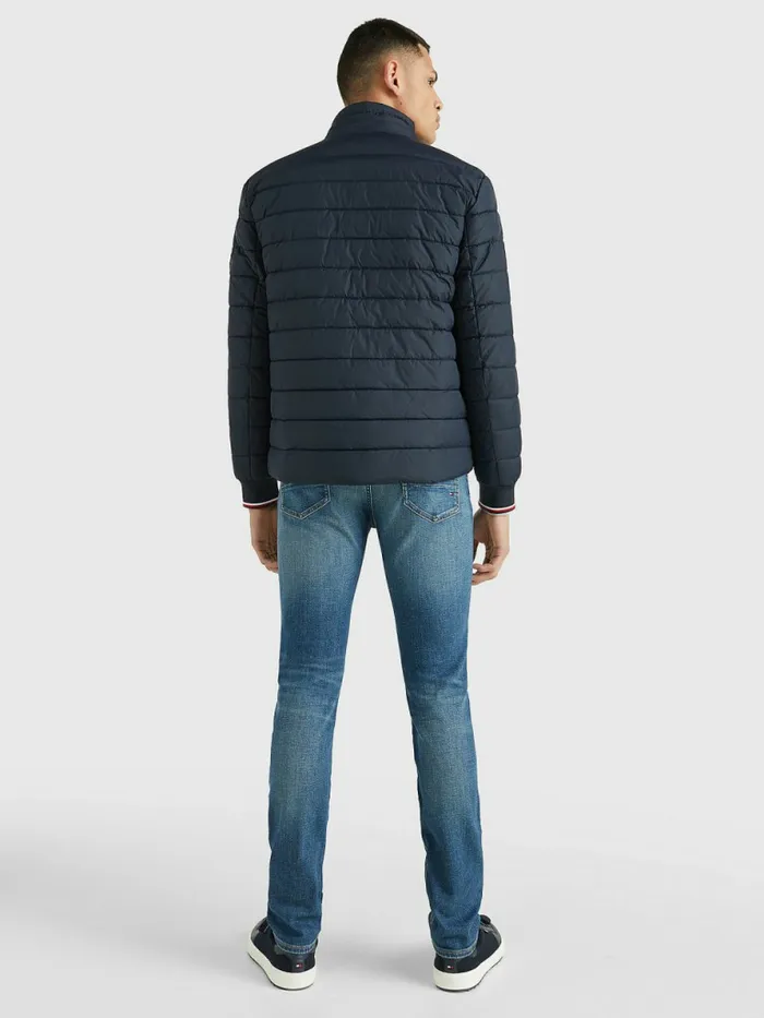 Tommy Hilfiger StandUp Collar Tape Puffer Jacket Desert Sky Mens Coats and Jackets Near Me