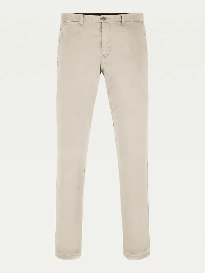 Tommy Hilfiger Stretch Cotton Chinos Batique Khaki Mens Trousers