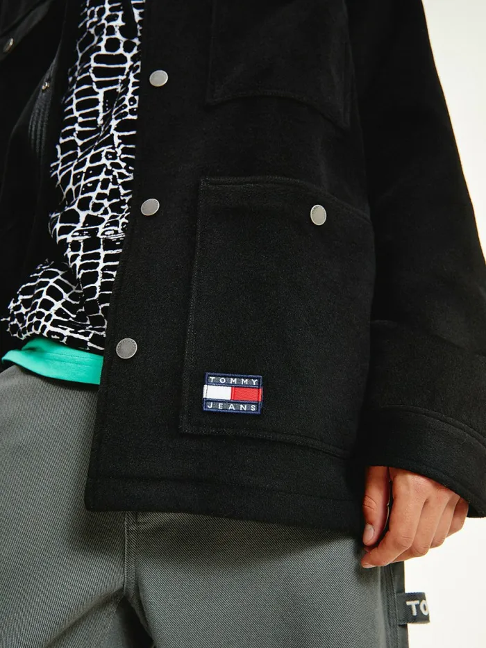 Tommy Hilfiger Stretch Moleskin Worker Jacket Black Mens Coats and Jackets Gift Ideas