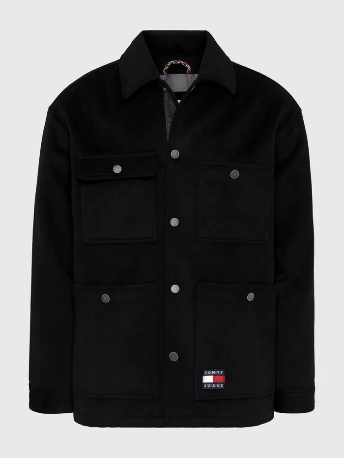 Tommy Hilfiger Stretch Moleskin Worker Jacket Black Mens Coats and Jackets Gift Ideas