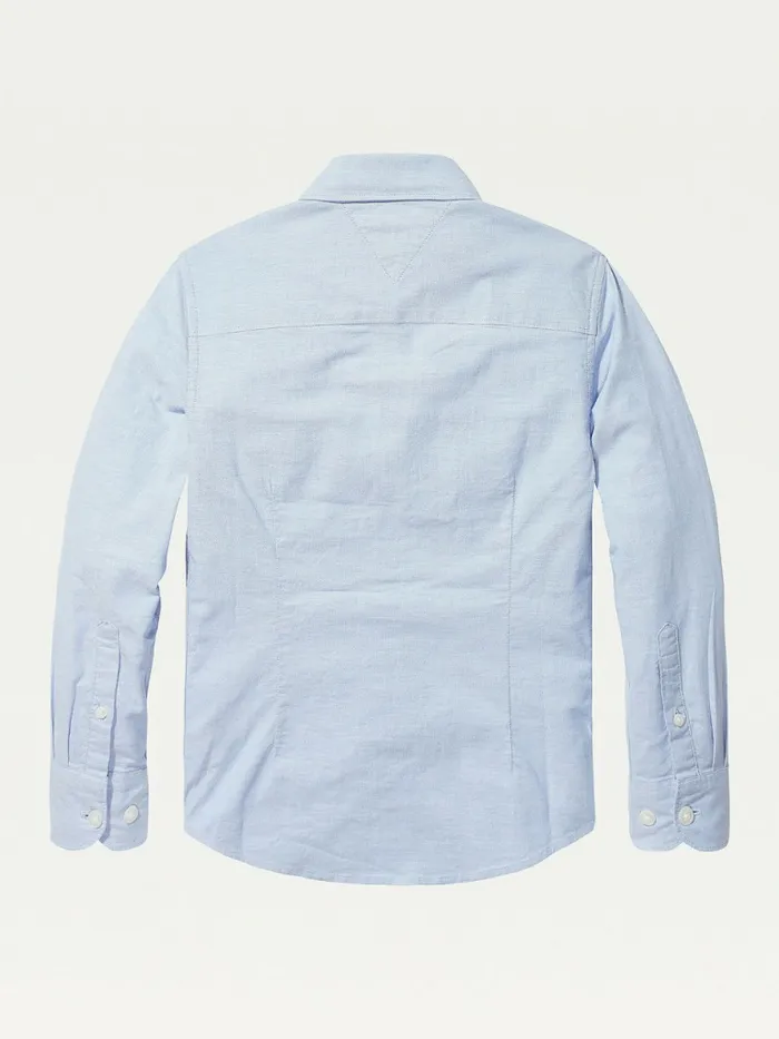 Tommy Hilfiger Stretch Oxford Shirt Shirt Blue Boys Shirts For Sale