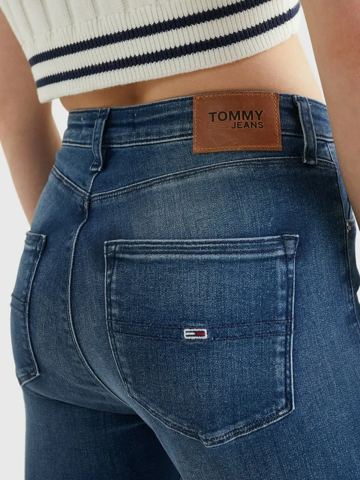 Tommy Hilfiger Sylvia High Rise Super Skinny Fit Jeans New Niceville Mid Blue Stretch Womens Jeans Near Me