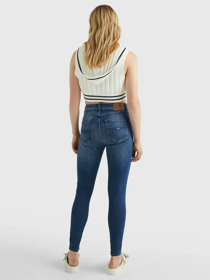 Tommy Hilfiger Sylvia High Rise Super Skinny Fit Jeans New Niceville Mid Blue Stretch Womens Jeans Near Me