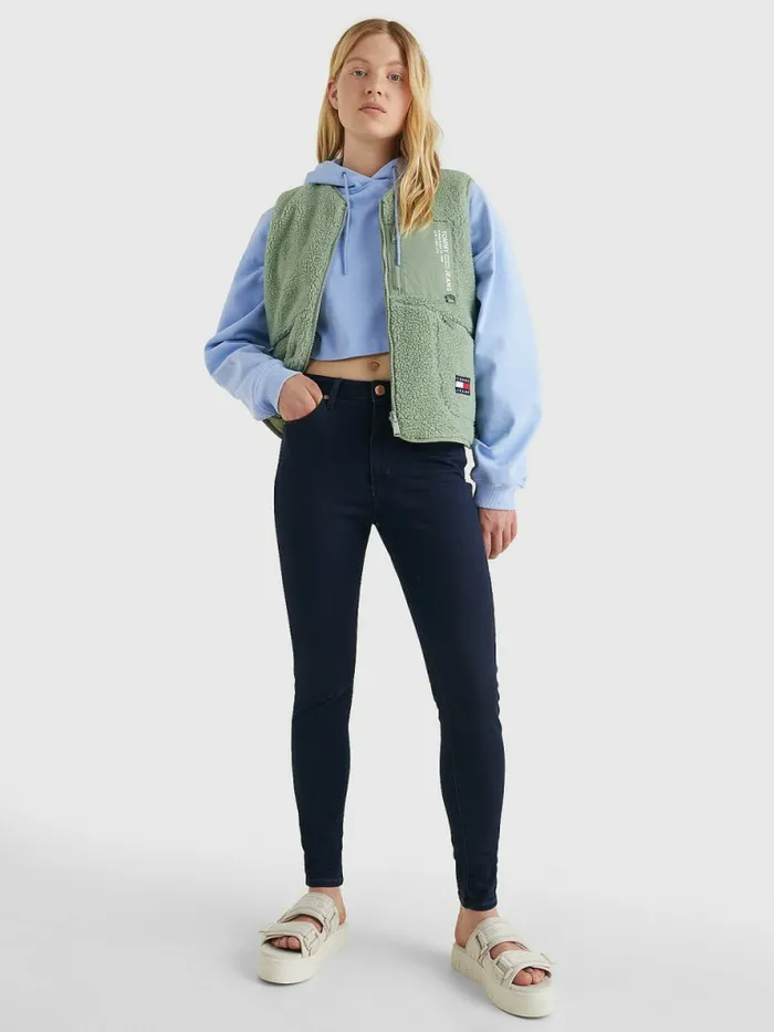 Tommy Hilfiger Sylvia High Rise Super Skinny Jeans Avenue Dark Blue Stretch Womens Essentials Near Me