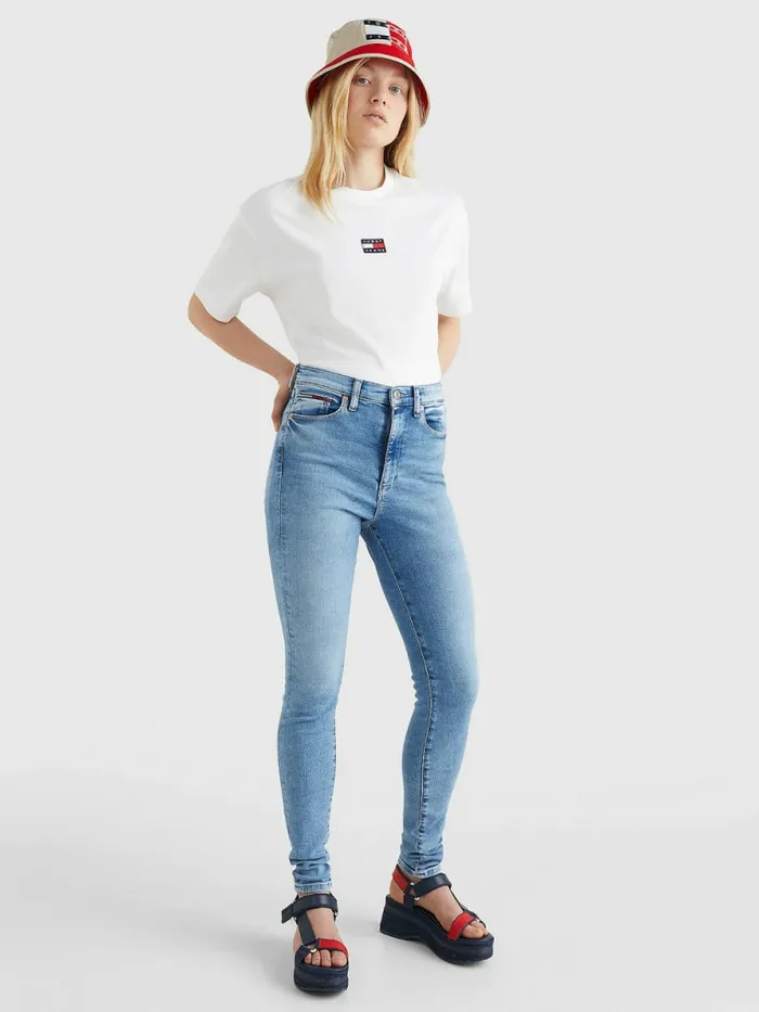 Tommy Hilfiger Sylvia High Rise Super Skinny Jeans Denim Medium Womens Jeans Cheap On Sale