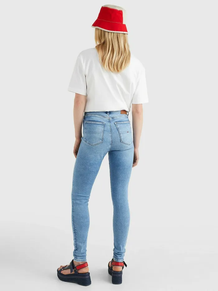 Tommy Hilfiger Sylvia High Rise Super Skinny Jeans Denim Medium Womens Jeans Cheap On Sale