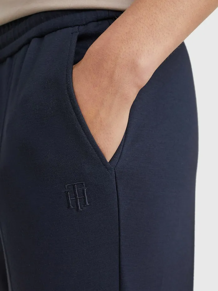 Tommy Hilfiger Tape Drawstring Tapered Fit Trousers Desert Sky Womens Trousers