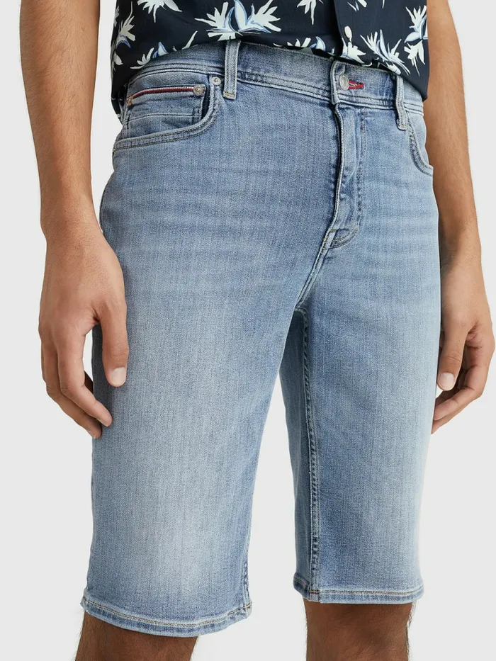 Tommy Hilfiger Tapered Fit Shorts Gary Indigo Mens Shorts Gift for Friend