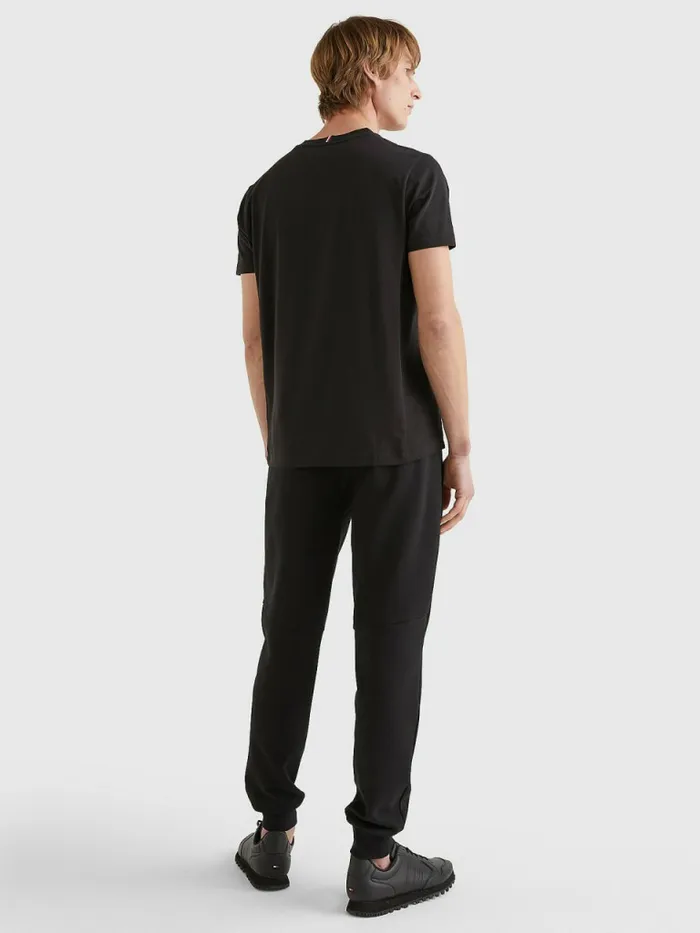Tommy Hilfiger Tech Essential Organic Jersey TShirt Black Mens TShirts Gift for Friend