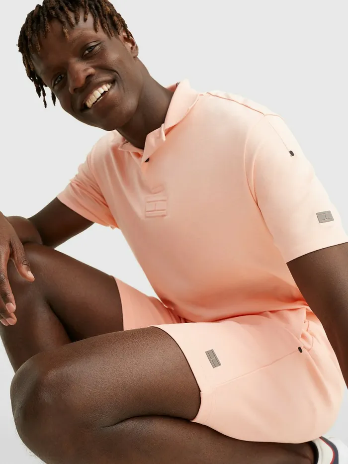 Tommy Hilfiger Tech Essentials Shorts Sunset Peach Mens Shorts Online