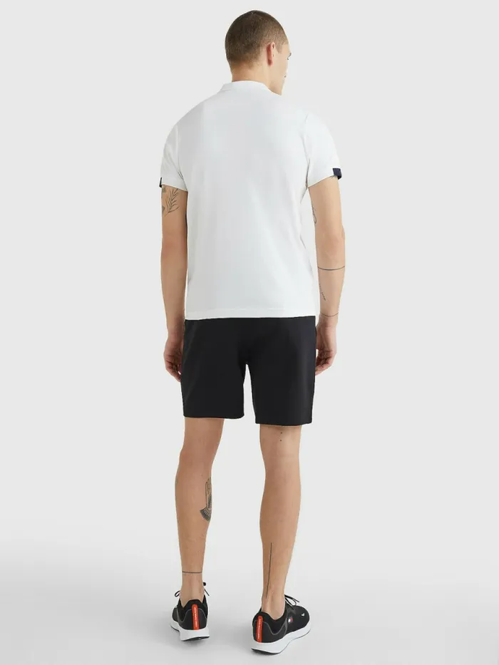 Tommy Hilfiger Tech Essentials Slim Fit Polo White Mens Polo Shirts Near Me
