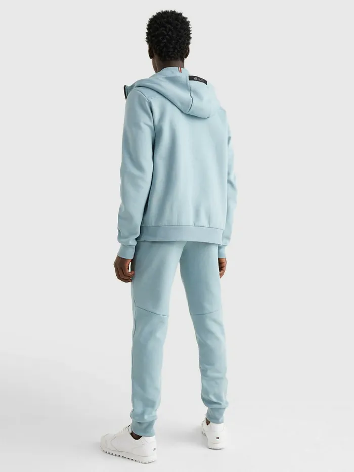 Tommy Hilfiger Tech Essentials ZipThru Hoody Lofty Blue Mens Sweatshirts and Hoodies Casaul