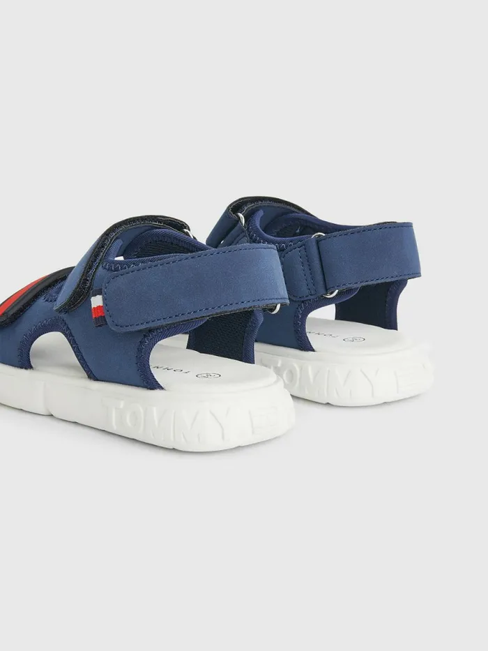 Tommy Hilfiger Textured Flag Sandals Blue Boys Shoes and Accessories Sale
