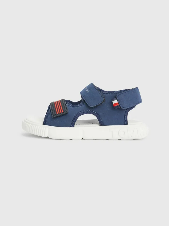 Tommy Hilfiger Textured Flag Sandals Blue Boys Shoes and Accessories Sale