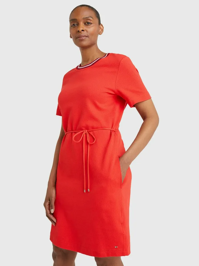 Tommy Hilfiger Textured Relaxed Fit TShirt Dress Fireworks Womens Dresses and Jumpsuits Online Tommy Hilfiger Textured Relaxed Fit TShirt Dress Fireworks Womens Dresses and Jumpsuits Online