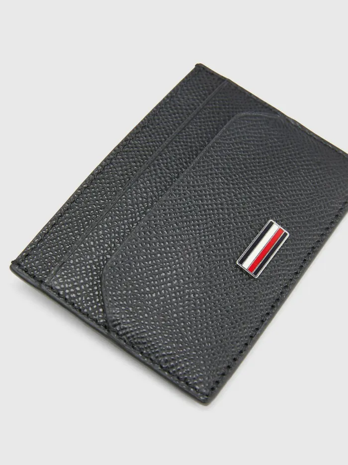 Tommy Hilfiger Th Business Small Leather Card Holder Black Mens Wallets and Card Holders Sale
