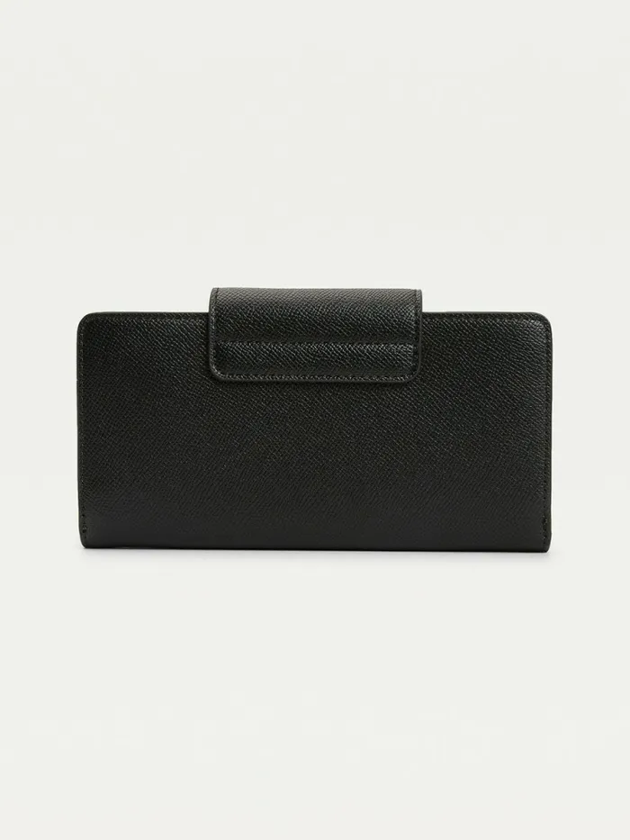 Tommy Hilfiger Th Club Large Flap Wallet Black Womens Wallets and Keyrings Online