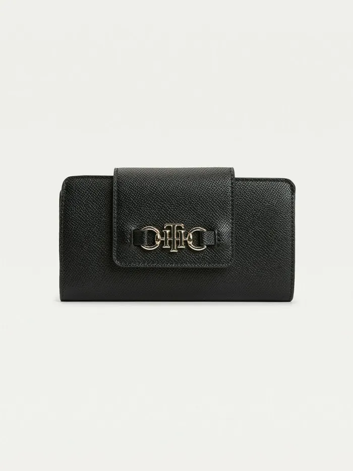 Tommy Hilfiger Th Club Slim Wallet Black Womens Wallets and Keyrings Gift 4 You