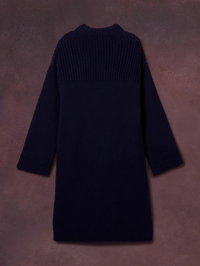 Tommy Hilfiger Th Collection Flag Icon Relaxed Jumper Dress Desert Sky Womens Dresses and Jumpsuits Cheap On Sale