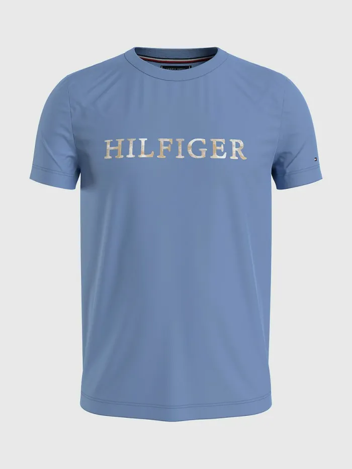 Tommy Hilfiger Th Cool Embroidery TShirt Daybreak Blue Mens TShirts Popular