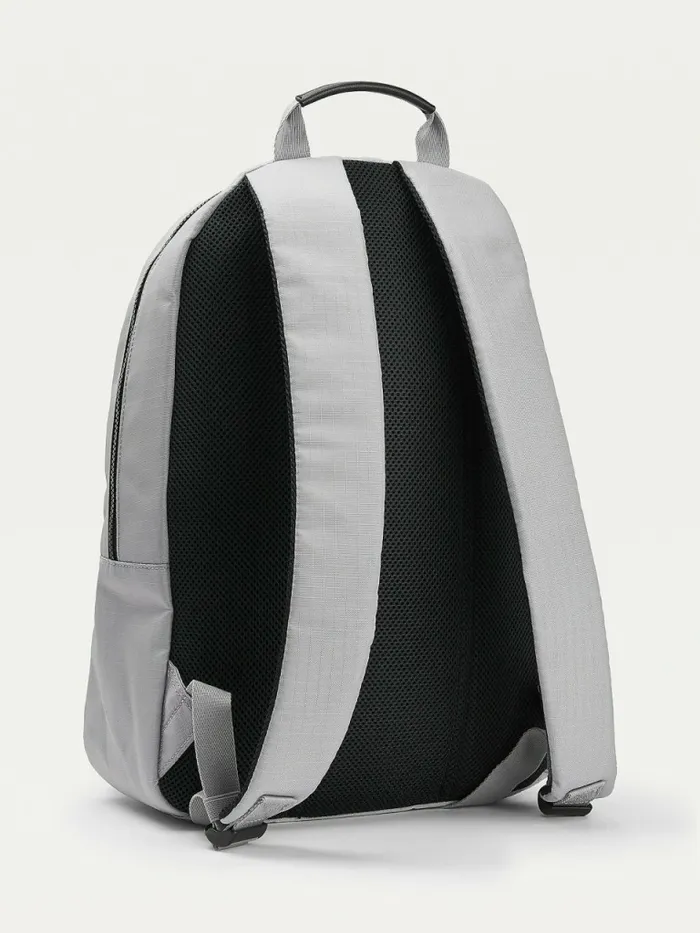 Tommy Hilfiger Th Established Recycled Polyester Backpack Iron Grey Mens Bags For Sale
