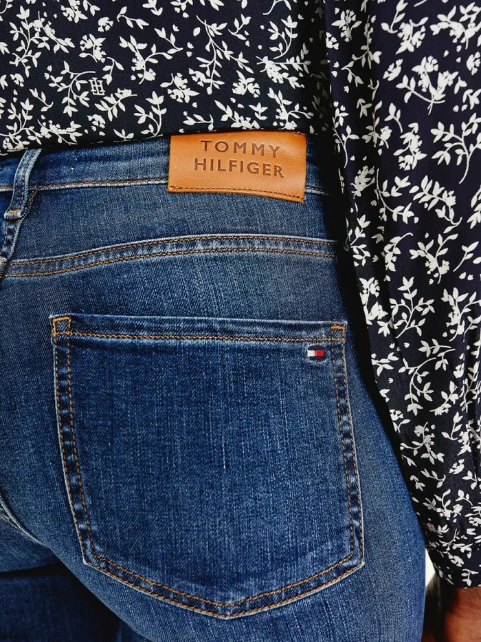 Tommy Hilfiger Th Flex Mid Rise Bootcut Jeans Izza Womens Jeans Popular