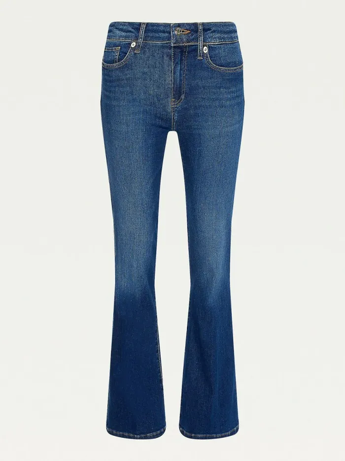Tommy Hilfiger Th Flex Mid Rise Bootcut Jeans Izza Womens Jeans Popular