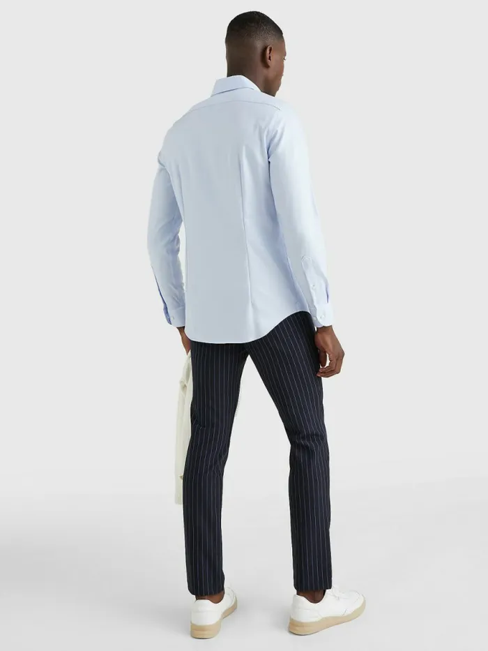 Tommy Hilfiger Th Flex NonIron Dobby Shirt Light Blue Mens Shirts For Sale