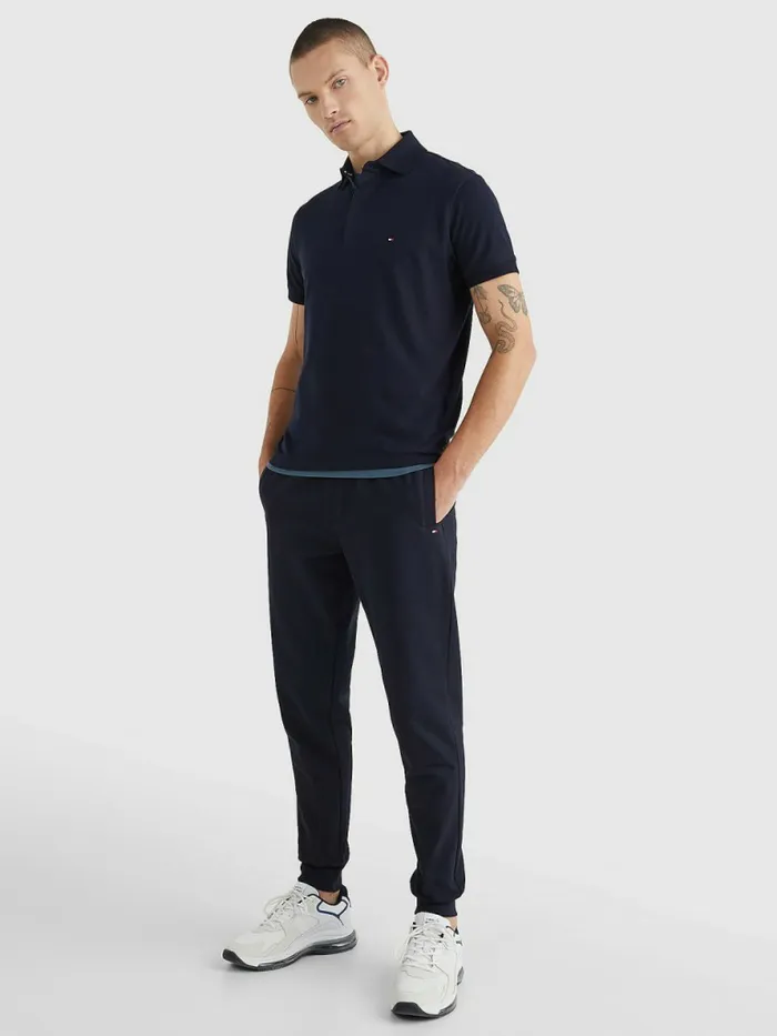 Tommy Hilfiger Th Flex Regular Fit Polo Desert Sky Mens Polo Shirts Online