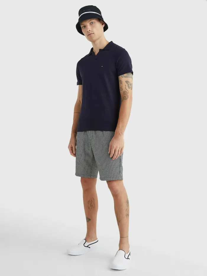 Tommy Hilfiger Th Flex Slim Fit Polo Desert Sky Mens Polo Shirts Fashion