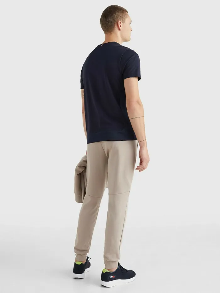 Tommy Hilfiger Th Flex Tech Essentials Flag TShirt Desert Sky Mens TShirts Near Me
