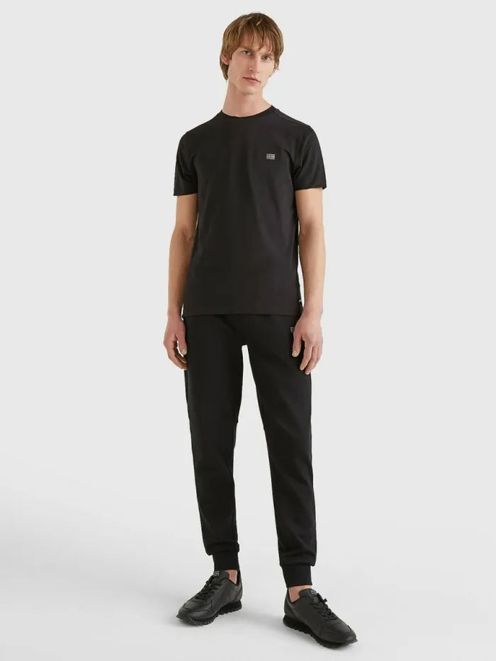 Tommy Hilfiger Th Flex Tech Essentials TShirt Black Mens TShirts Gift Ideas