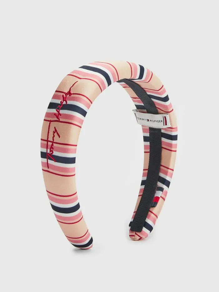 Tommy Hilfiger Th Modern Iconic Signature Headband Pink Mix Womens Hats and Scarves Fashion Tommy Hilfiger Th Modern Iconic Signature Headband Pink Mix Womens Hats and Scarves Fashion