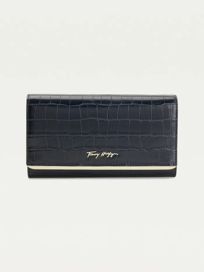 Tommy Hilfiger Th Modern Large CrocoEffect Wallet Tommy Navy Croc Womens Wallets and Keyrings Cheap On Sale Tommy Hilfiger Th Modern Large CrocoEffect Wallet Tommy Navy Croc Womens Wallets and Keyrings Cheap On Sale