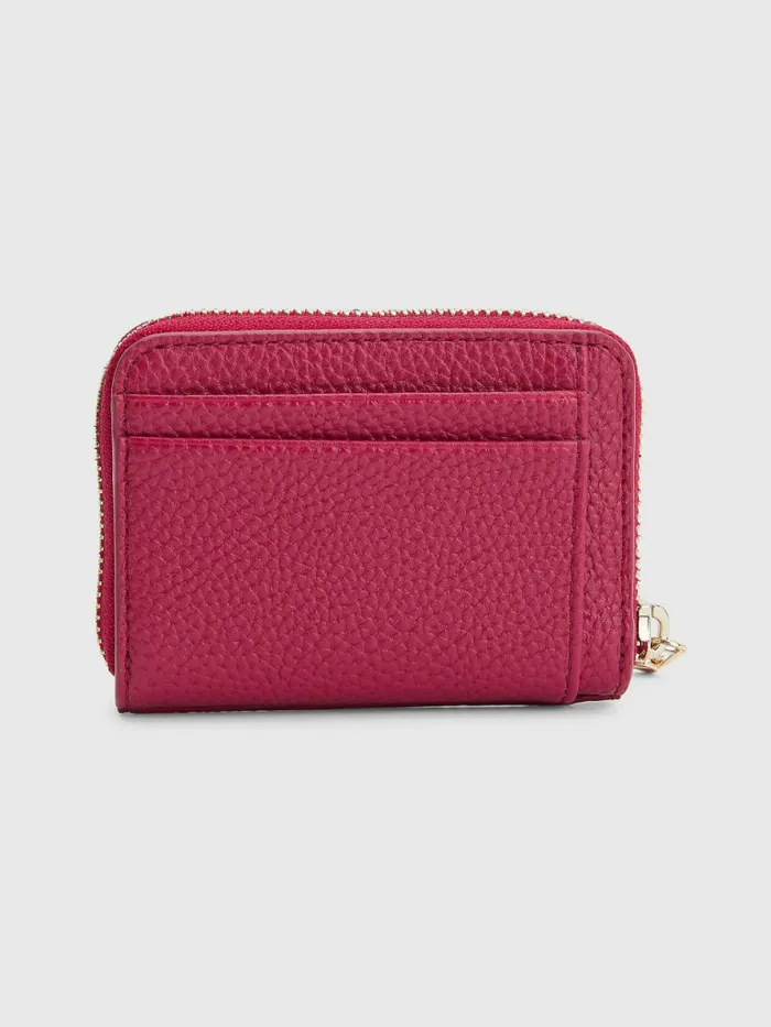 Tommy Hilfiger Th Monogram Card Holder Royal Berry Womens Wallets and Keyrings Gift for Friend