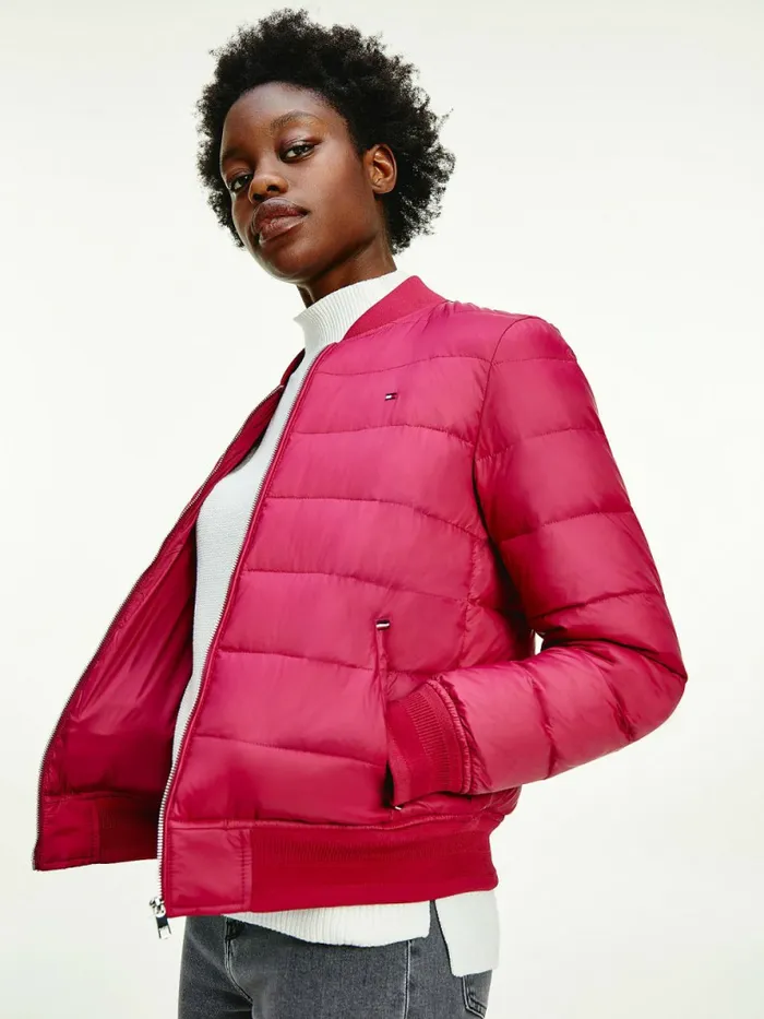 Tommy Hilfiger Th Protect Lightweight Filled Bomber Jacket Crimson Ruby Womens Coats and Jackets Gift 4 You Tommy Hilfiger Th Protect Lightweight Filled Bomber Jacket Crimson Ruby Womens Coats and Jackets Gift 4 You