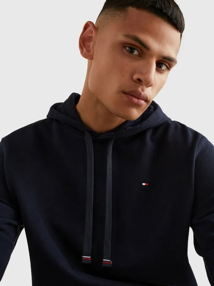 Tommy Hilfiger Th Stretch Logo Sleeve Hoody Desert Sky Mens Sweatshirts and Hoodies Gift 4 You